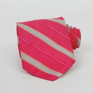 Robert Talbott Paul Simon Best Of Class Pink Blue Hobnail Stripe Mens Necktie